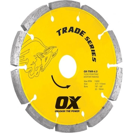 Ox Tools Trade Tuck Pointing 7'' Diamond Blade - DM-7/8'' - 5/8'' bore OX-TMR-7